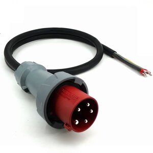 Kabelsopmaat.nl Aansluitkabel 2mtr CEE 5P 63A 5G16mm2 H07RN-F PRO