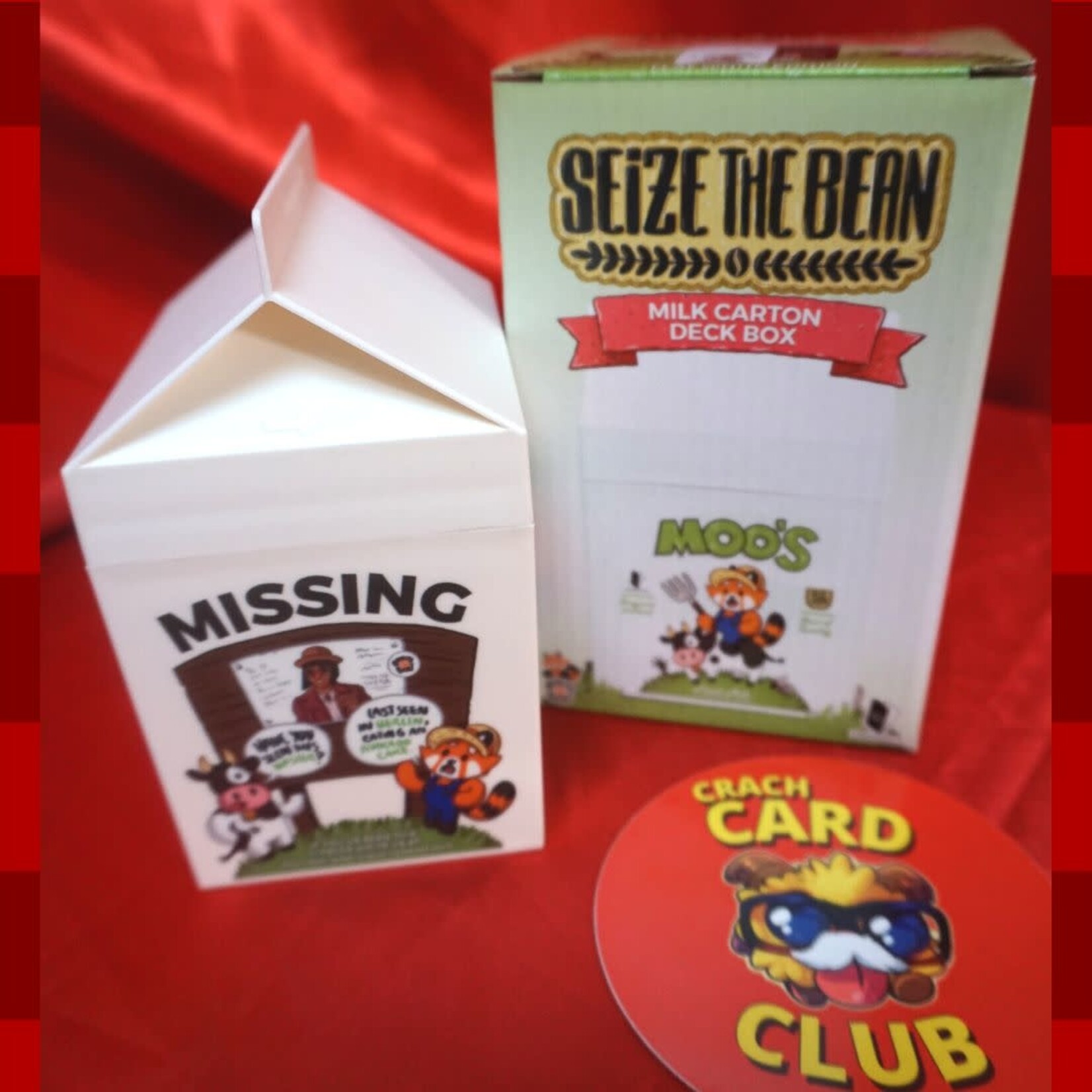 Seize the Bean Milk Carton  deckbox