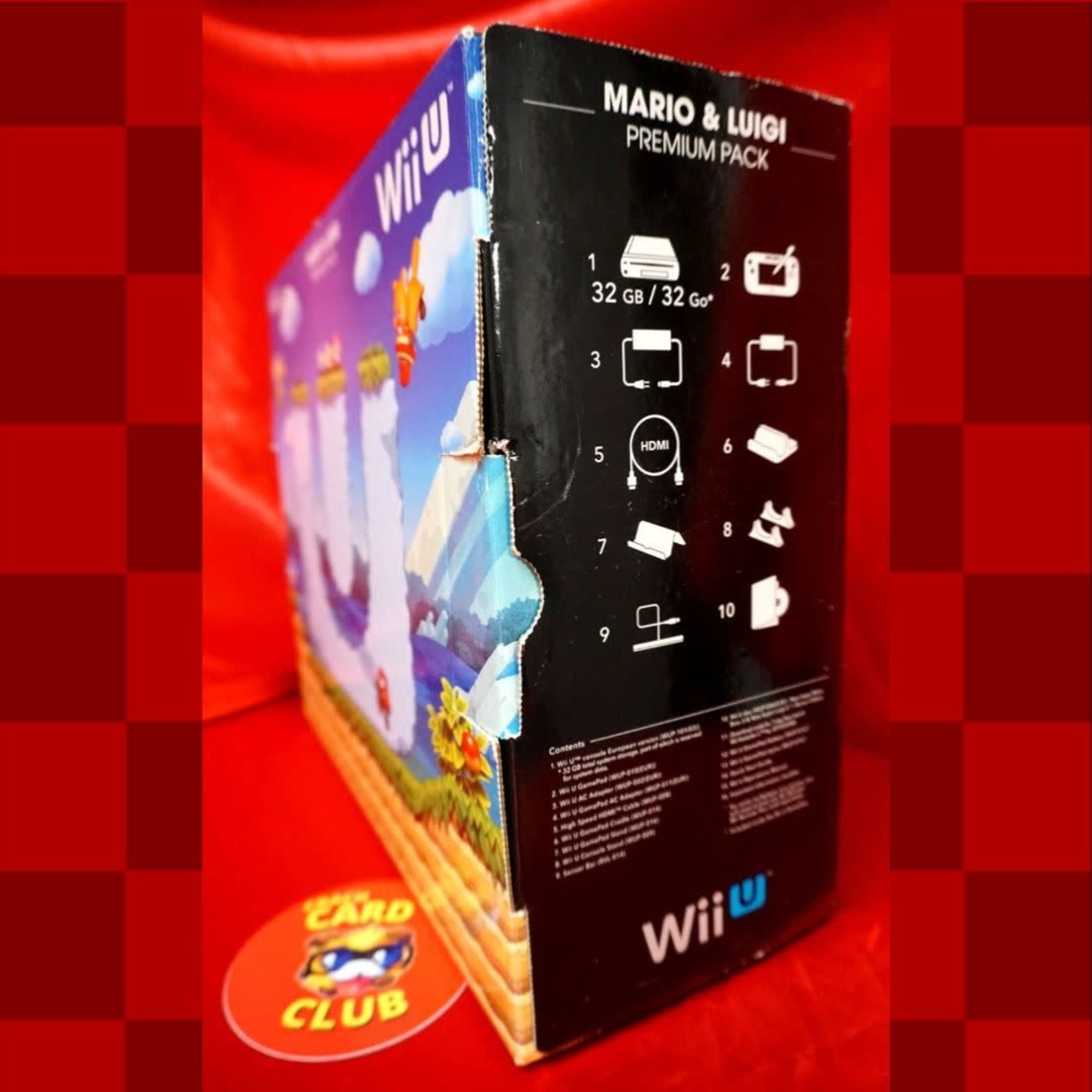 Nintendo Wii U Console Premium: Mario (in box complete)