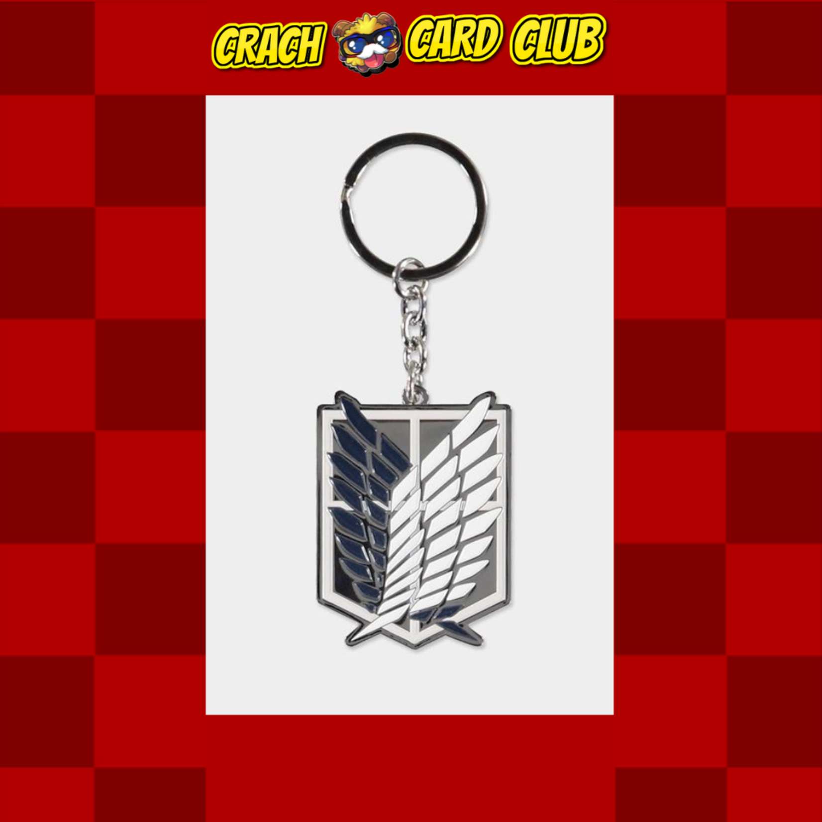 attack on titan Attack on Titan - Metal Keychain (Logo / Emblem)