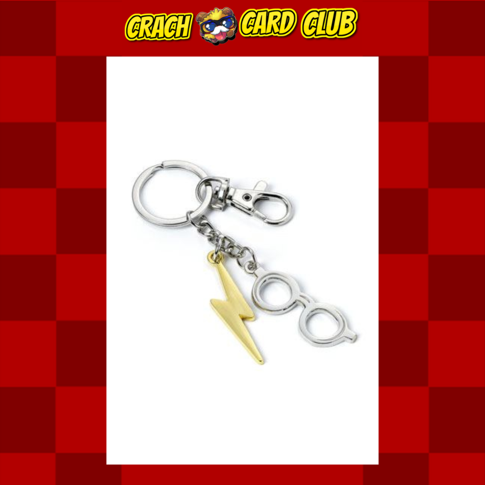 harry potter Harry Potter Keychain Lightening Bolt & Glasses (silver plated)