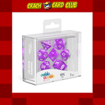 aokie doakie Oakie Doakie Dice RPG Set Translucent Purple (7)