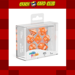 aokie doakie Oakie Doakie Dice RPG Set Translucent Orange (7)