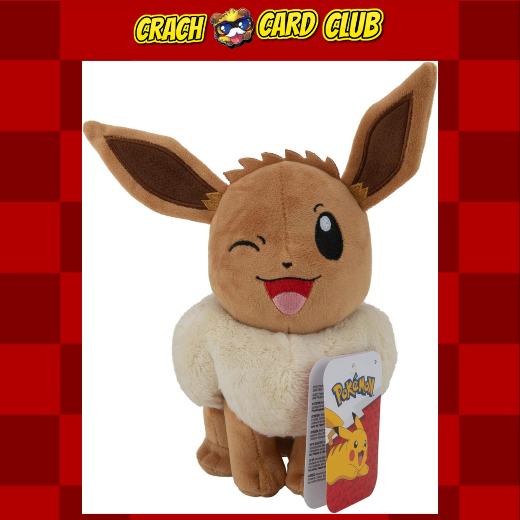 Pokemon Pokémon Plush Figure Eevee Winking 20 cm