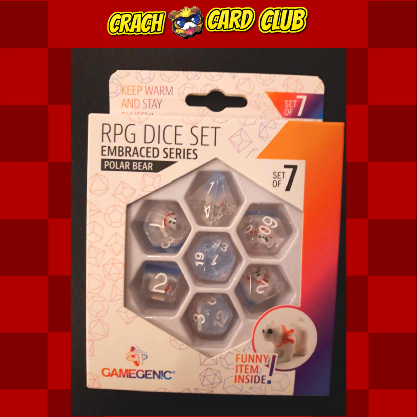 Gamegenic Gamegenic - Embraced Series - Polar Bear - RPG Dice Set (7pcs)