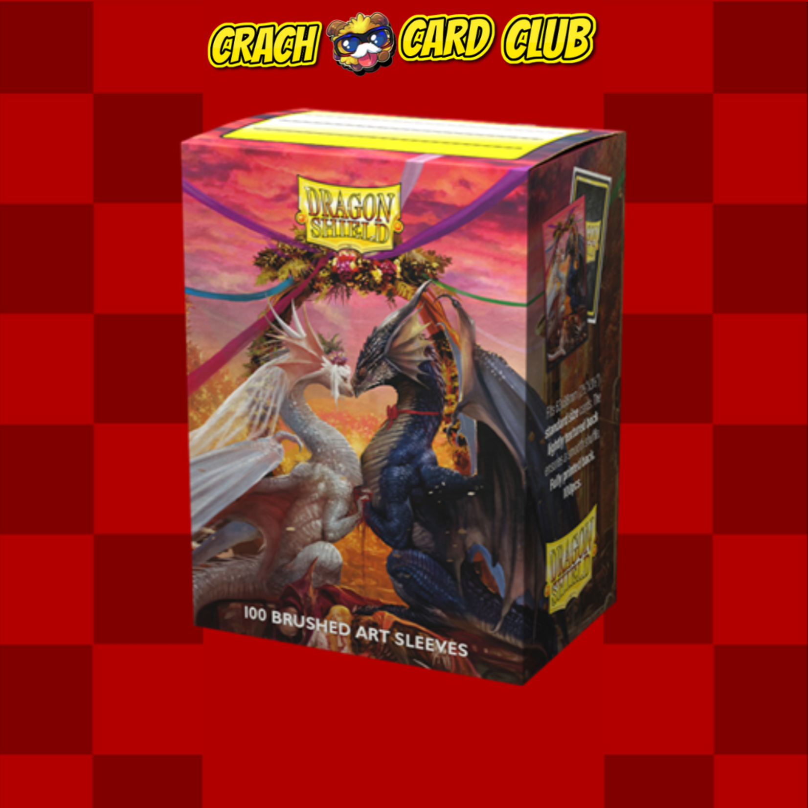 Dragon Shield Dragon Shield Standard size Brushed Art Sleeves - Valentine Dragon 2023 (100 Sleeves)