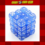 Chessex CHESSEX GEMINI 12MM D6 DICE BLOCKS WITH PIPS DICE BLOCKS (36 DICE) - BLUE-PURPLE W/GOLD