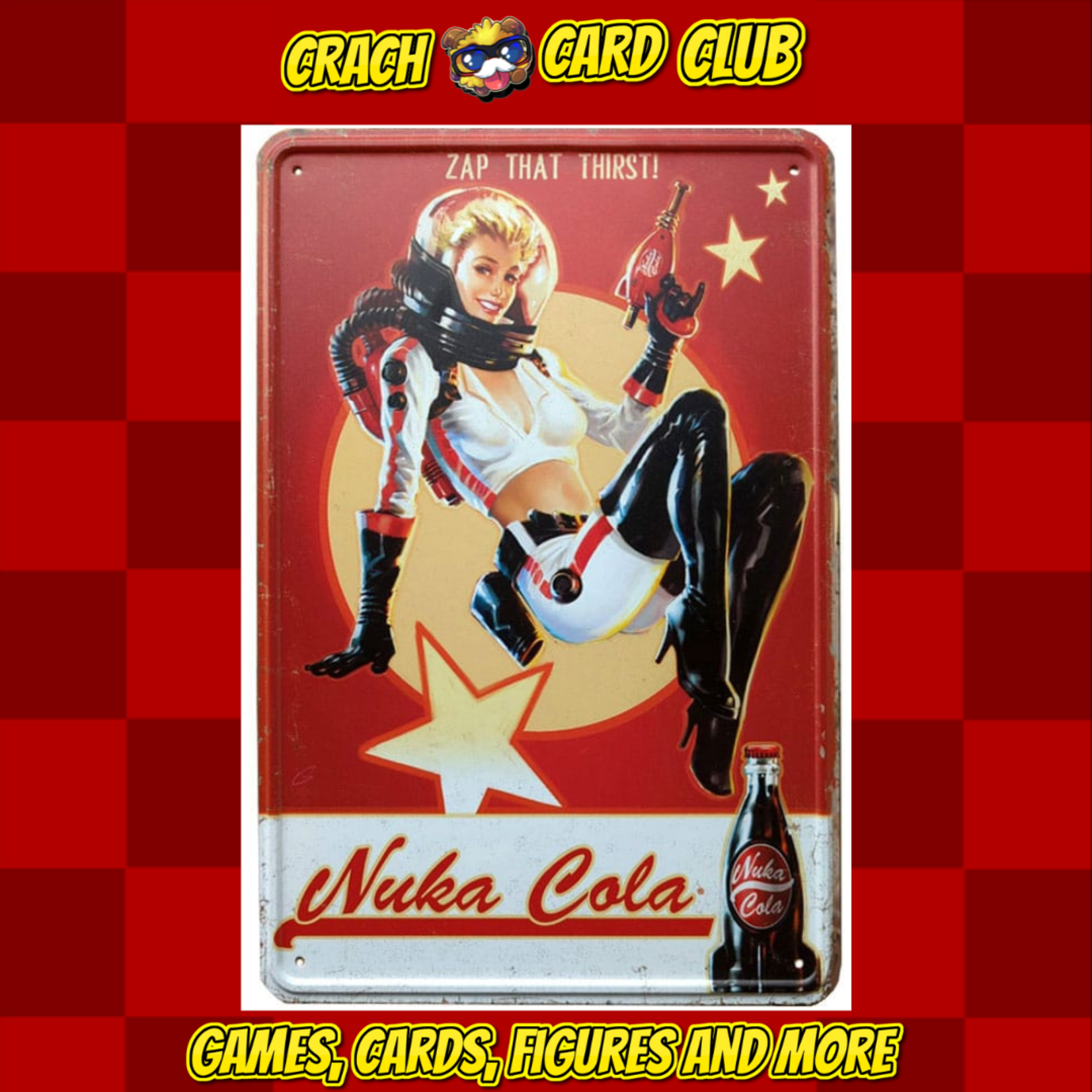 fallout Fallout Metal Sign Nuka Cola Girl