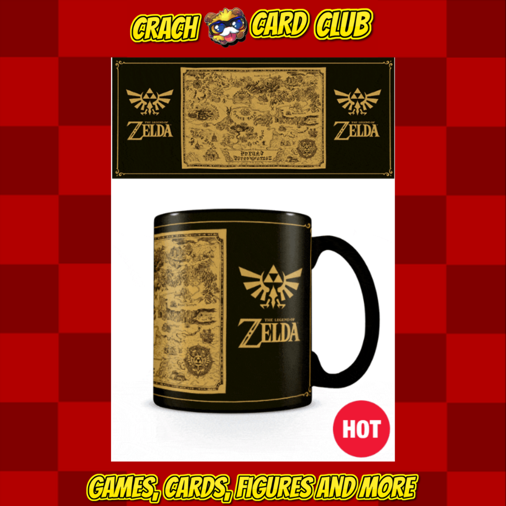 Zelda Legend of Zelda Heat Change Mug Map