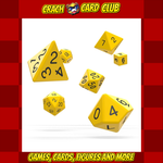 oakie doakie Oakie Doakie Dice RPG Set Solid - Yellow (7)