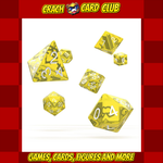 oakie doakie Oakie Doakie Dice RPG Set Translucent - Yellow (7)