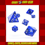 oakie doakie Oakie Doakie Dice RPG Set Translucent - Blue (7)