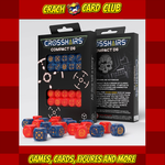 DICE Crosshairs Compact D6 Dice Set Cobalt&Red (20)