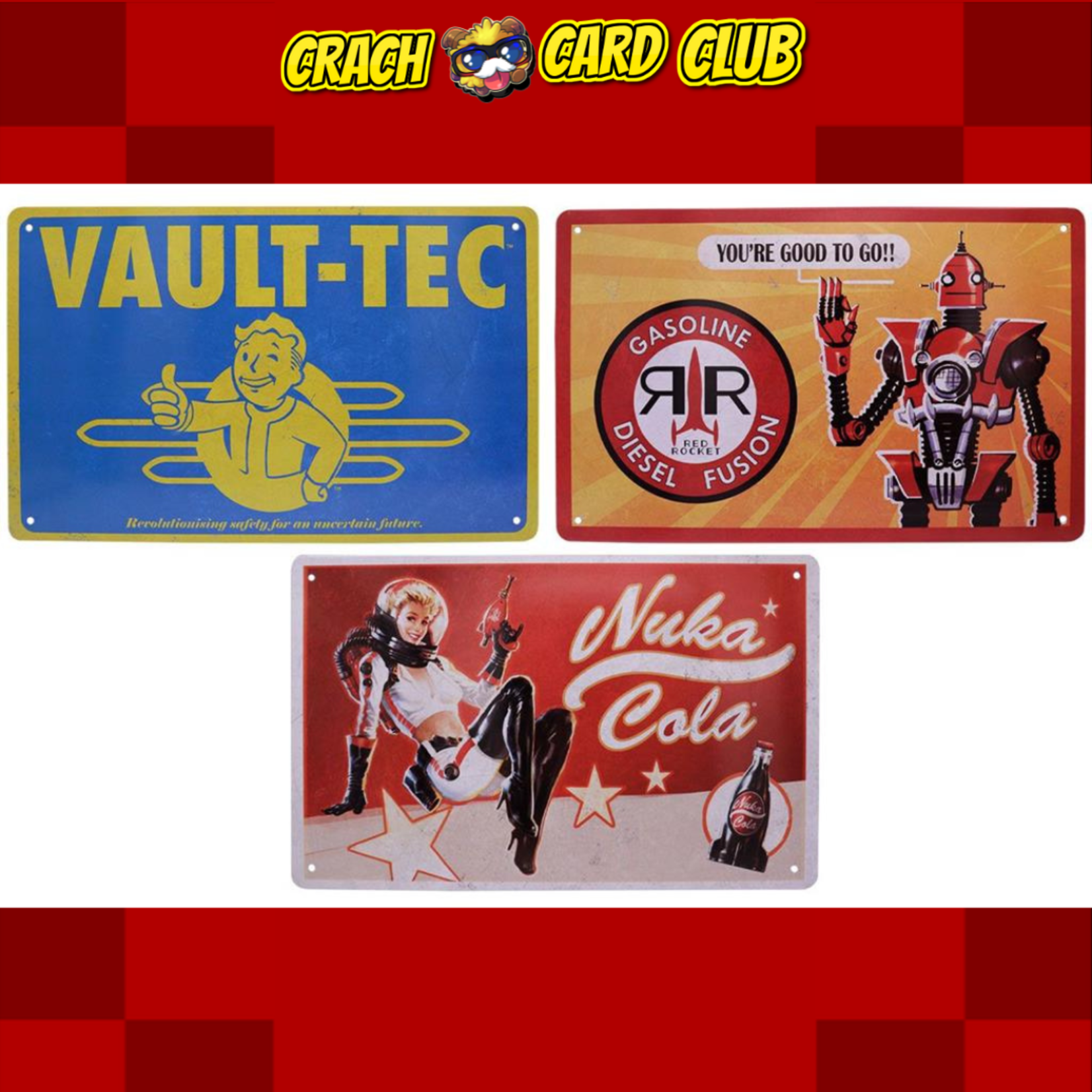 fallout Fallout Tin Sign Set