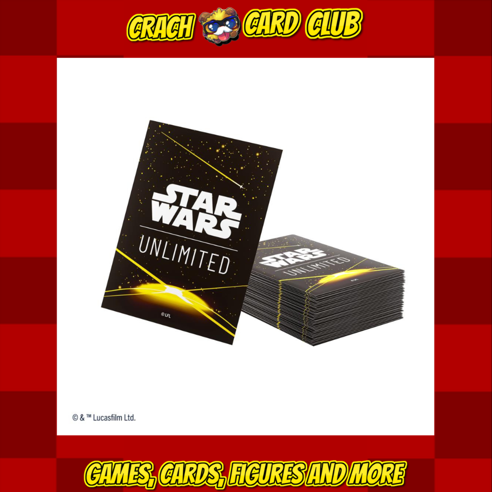 starwars Gamegenic - Star Wars: Unlimited Art Sleeves - Card Back Yellow