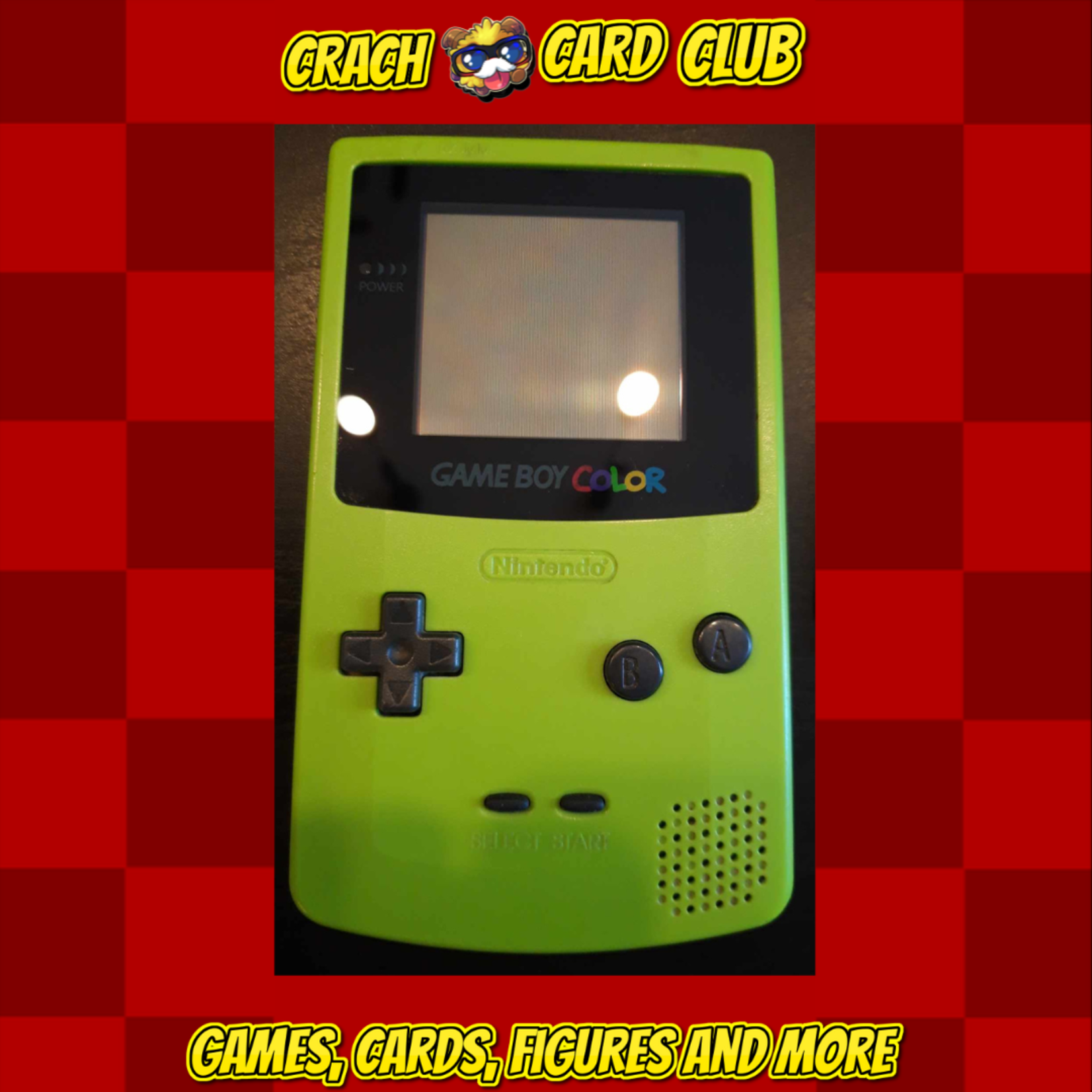 Nintendo Gameboy color : Kiwi / Lime ( New lens = full repair )