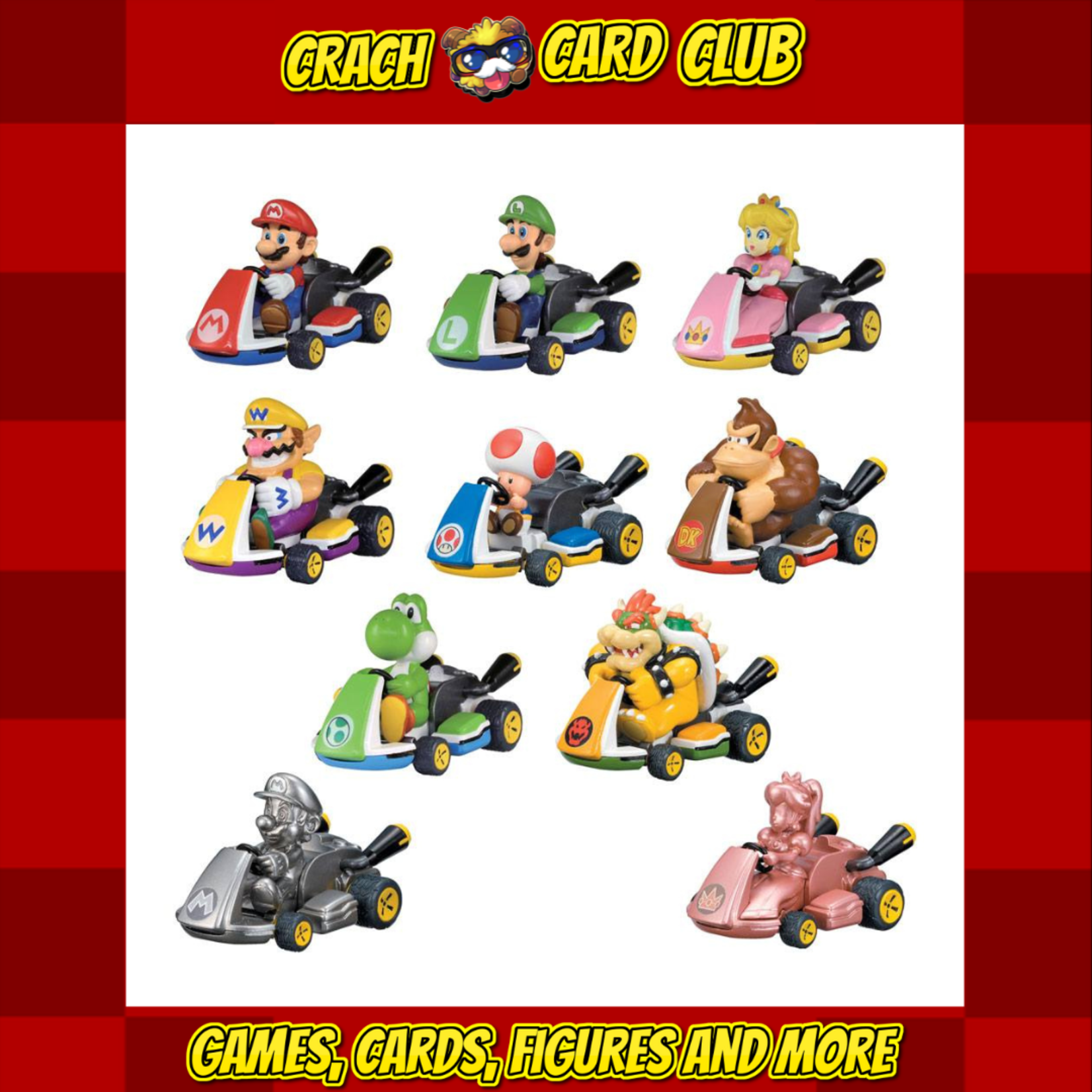 Nintendo Mario Kart Pull Back Cars Mystery Pack (1piece)