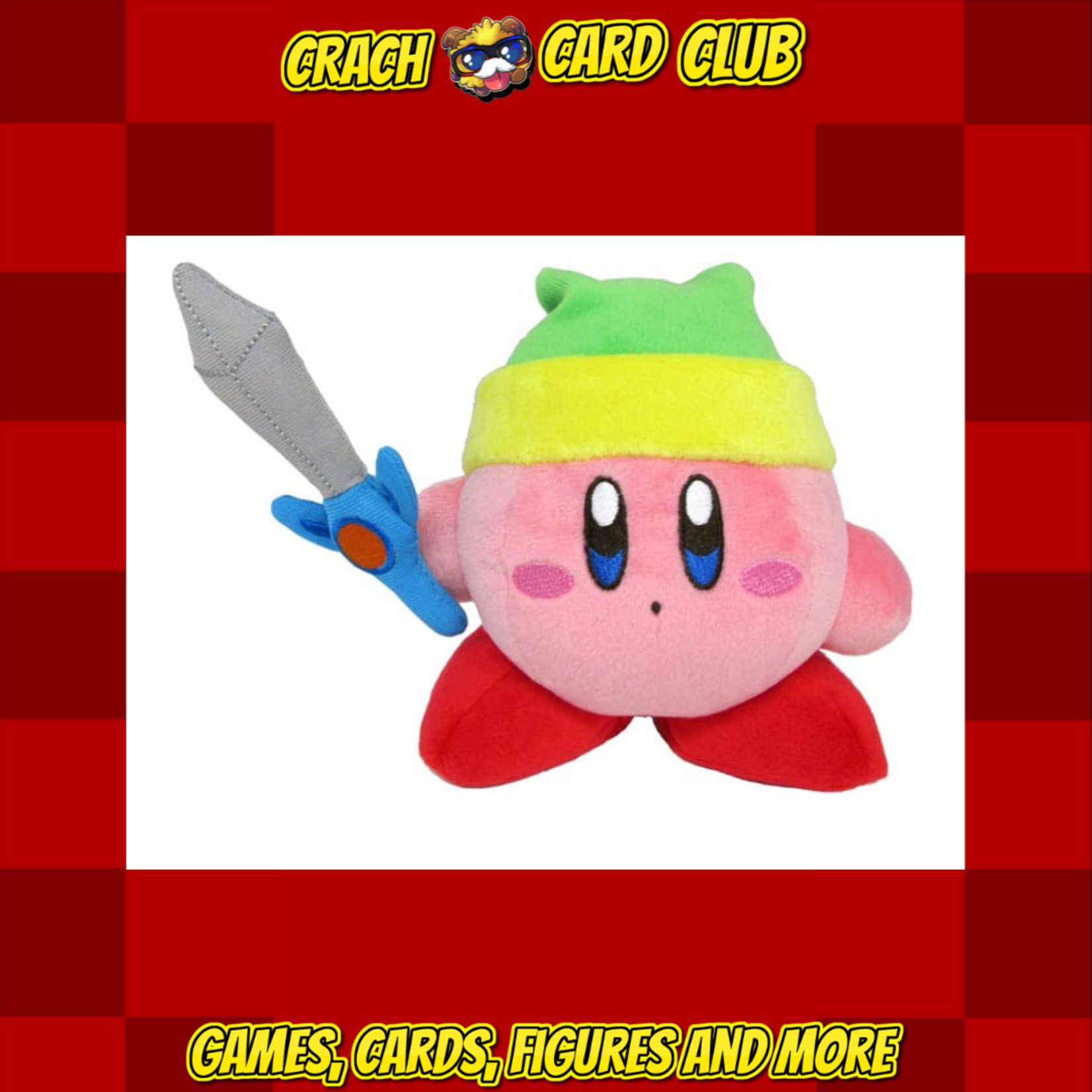 kirby Kirby Plush Figure Kirby with Sword 12 cm