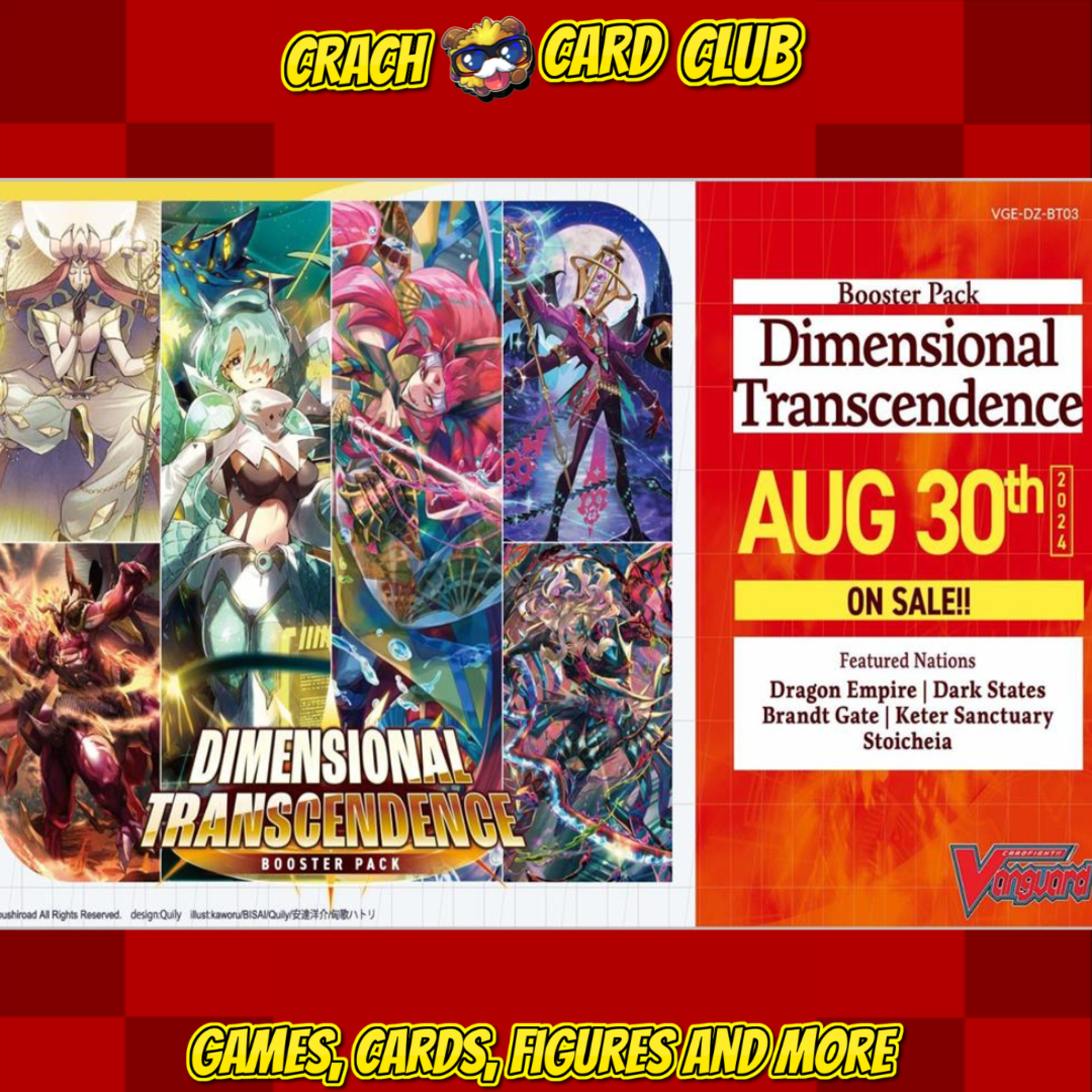 vanguard Cardfight!! Vanguard - Dimensional Transcendence Booster Display (16 Packs) - EN