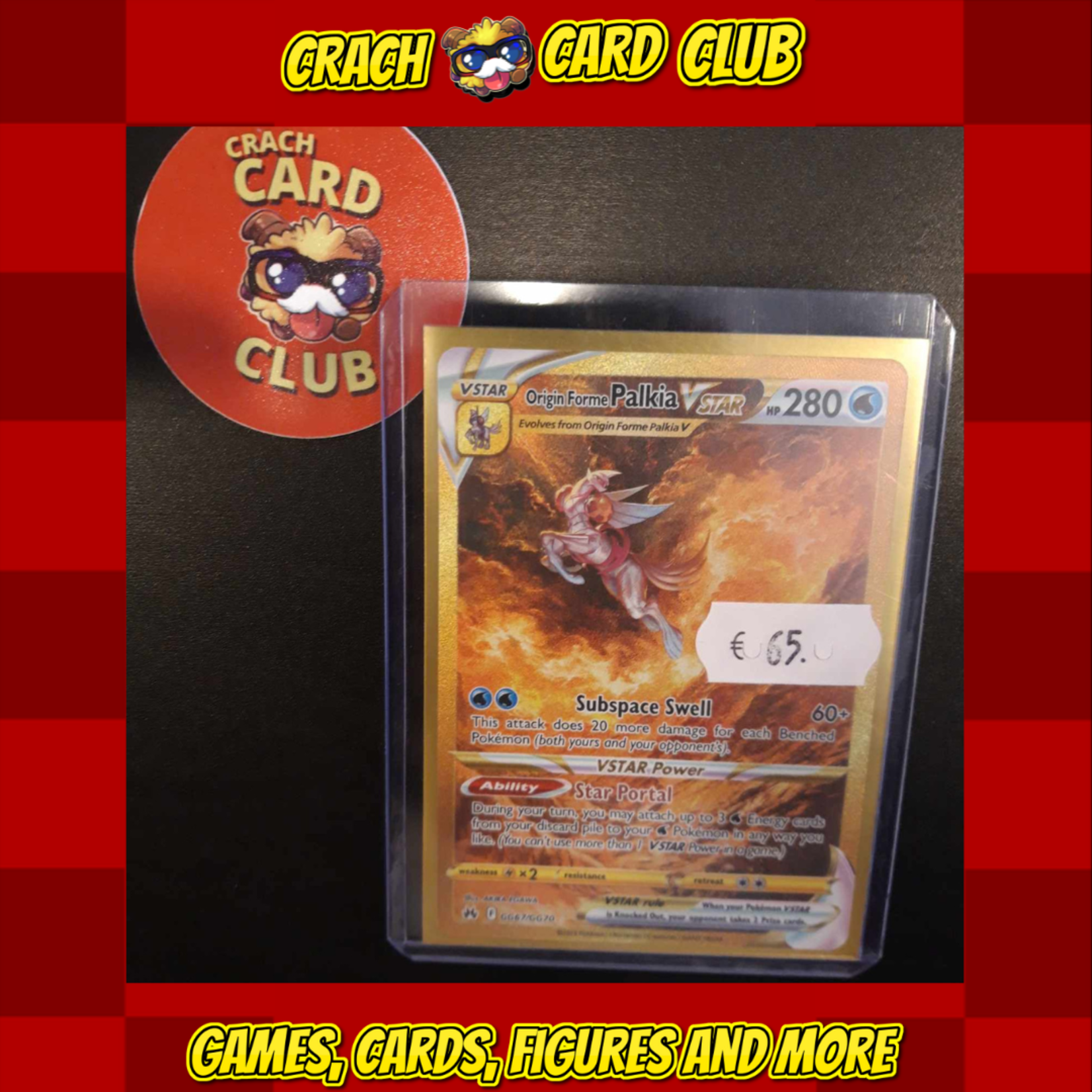 Pokemon Pokemon Single card : Origin Forme Palkia V Star GG67/GG70