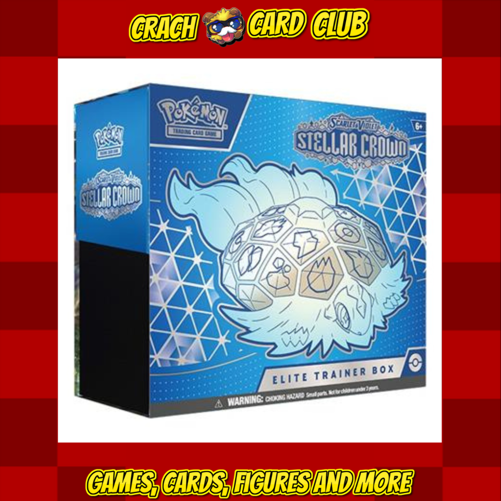 Pokemon PKM - Scarlet & Violet 7 Stellar Crown Elite Trainer Box - EN