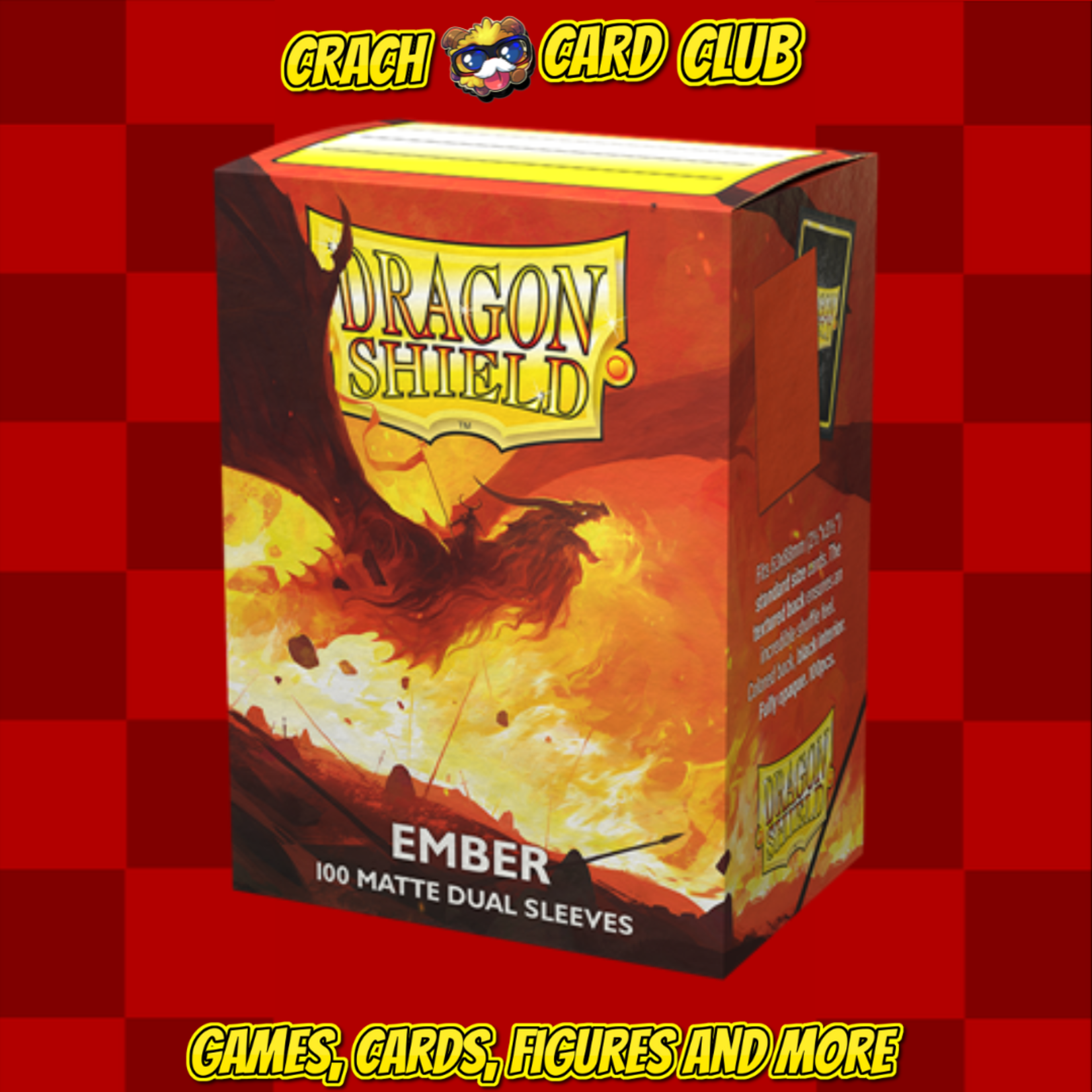 Dragon Shield Dragon Shield Dual Matte Sleeves - Ember 'Alaric, Revolution Kindler' (100 Sleeves)