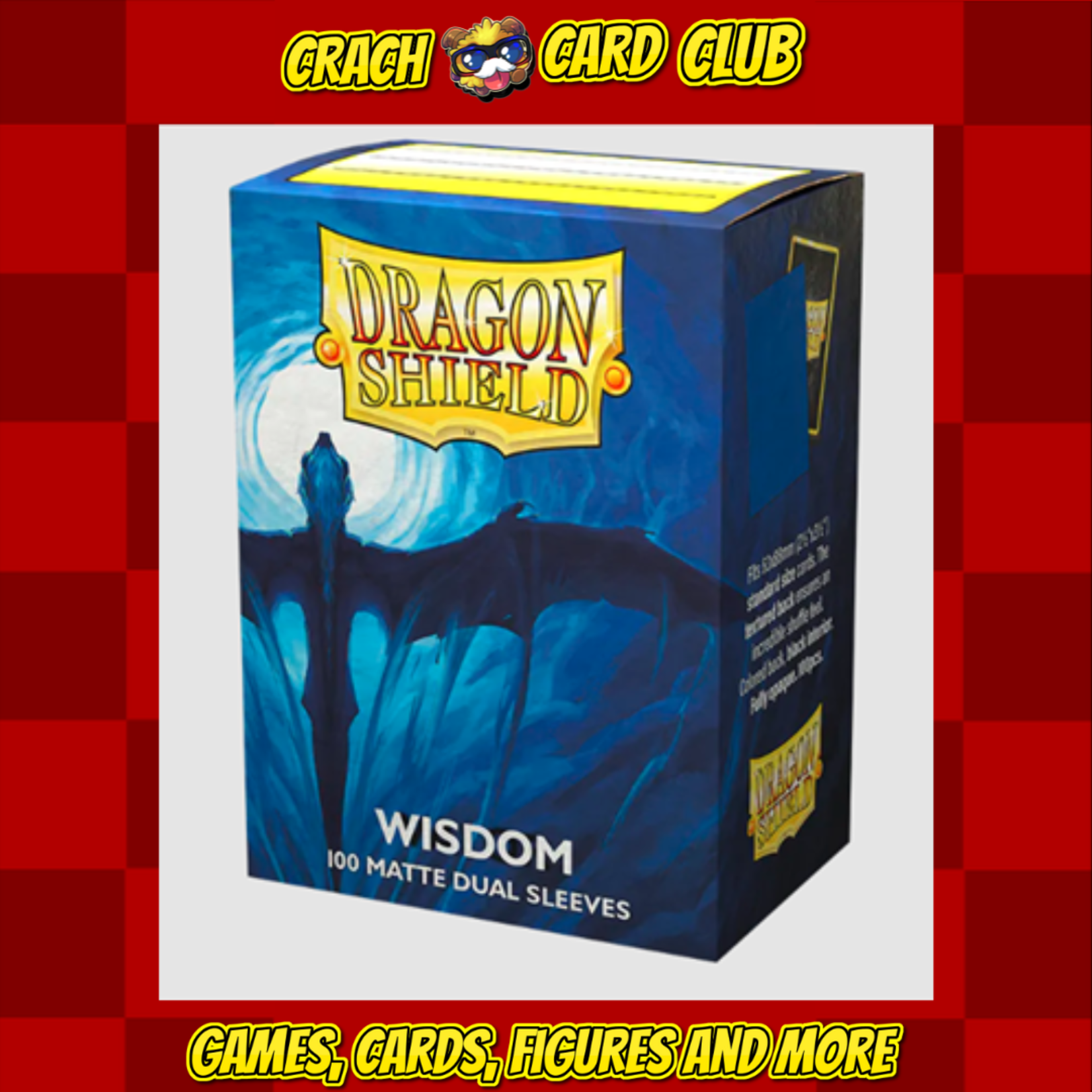 Dragon Shield Dragon Shield Standard size Matte Dual Sleeves - Wisdom (100 Sleeves)