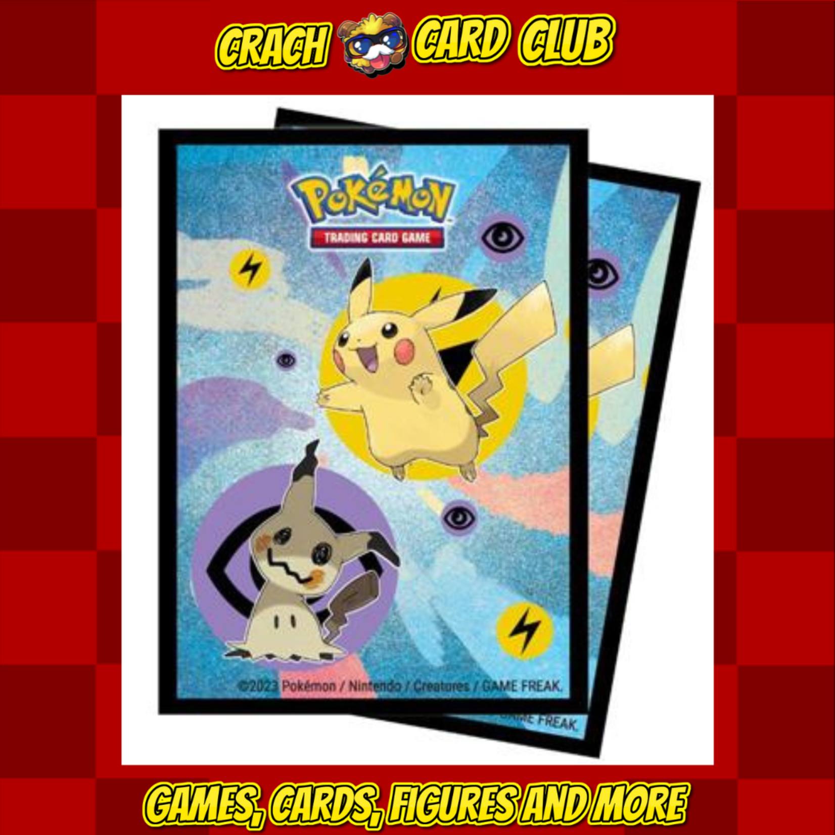 Ultra Pro UP - Pikachu & Mimikyu Deck Protectors for Pokémon (65 Sleeves)