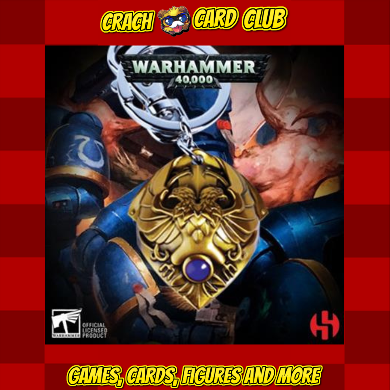 warhammer 40K Custodian Shoulder Plate Keychain - Warhammer 40K