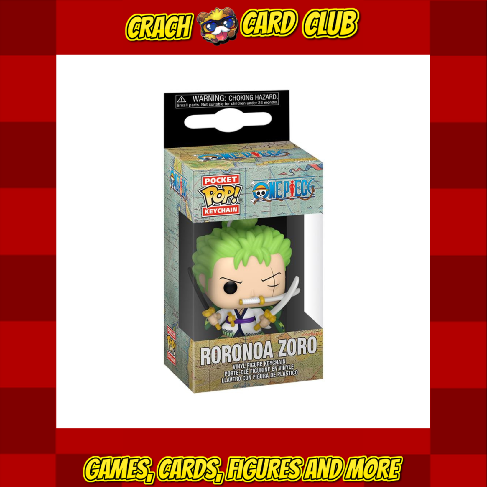 One Piece Funko POP! Keychain: One Piece - Roronoa Zoro