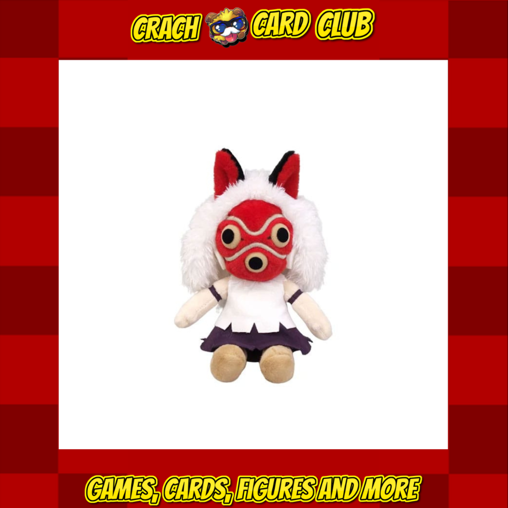 studio ghibli Princess Mononoke Otedama Plush Figure San 21 cm