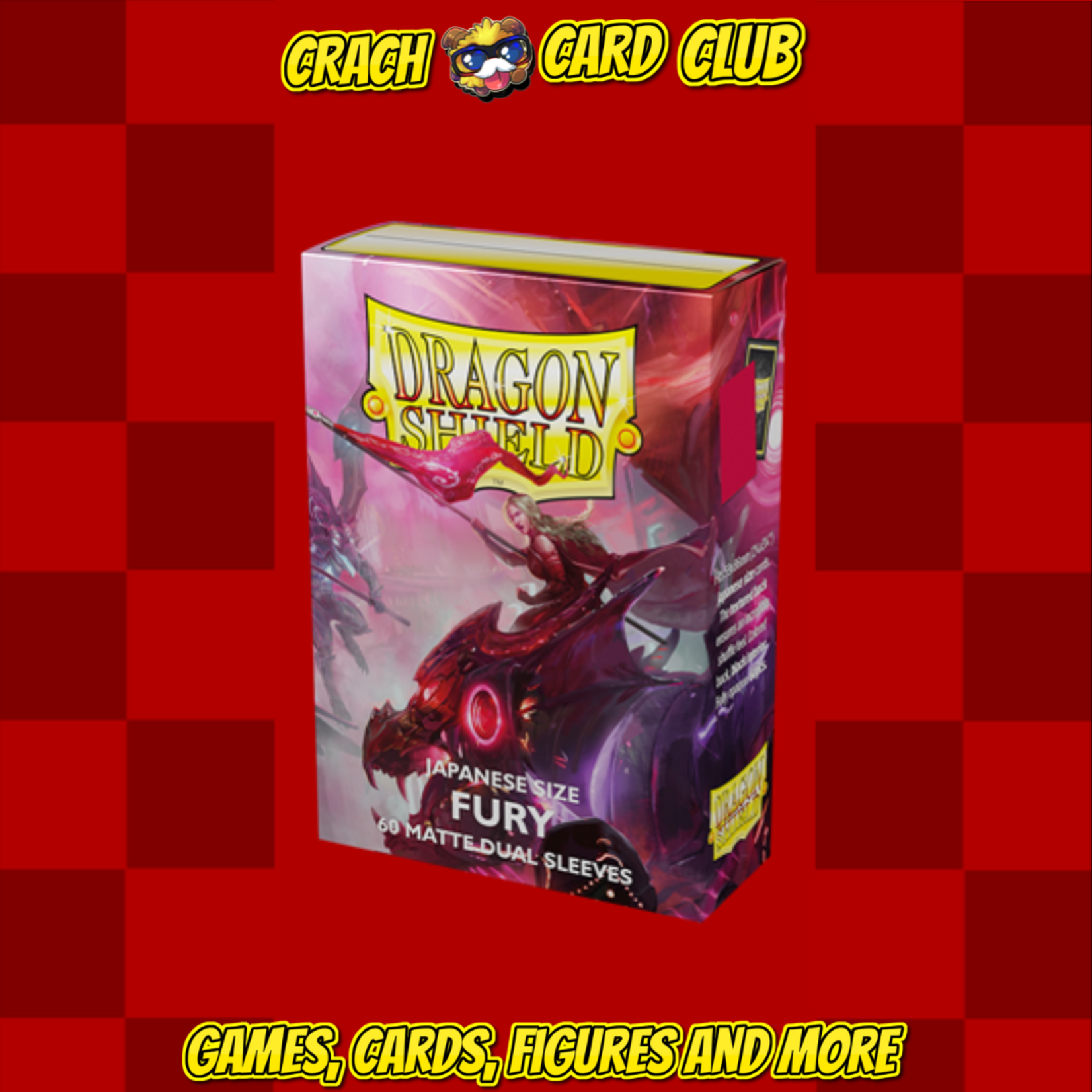 Dragon Shield Dragon Shield Japanese size Dual Matte Sleeves - Fury 'Alaria, Commonwealth Champion' (60 Sleeves)