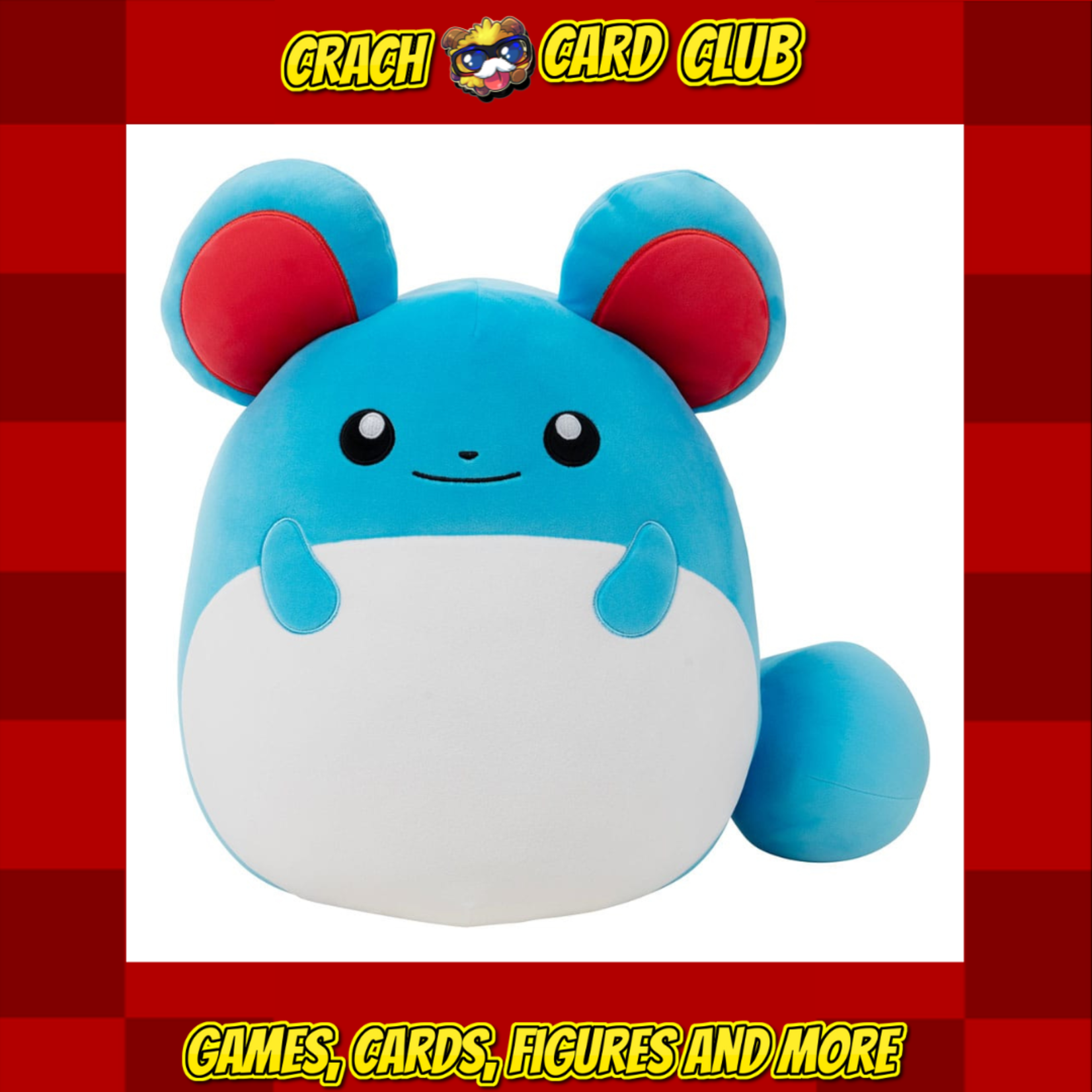 Pokemon Squishmallows Plush Figure Marill 35 cm