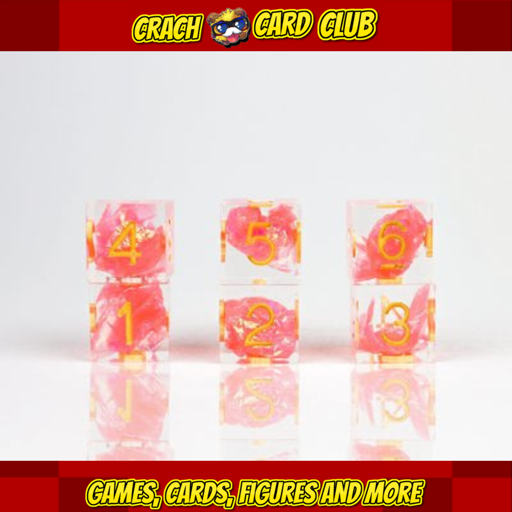 sirius dice Sirius Dice - D6 Dice - Sharp Flamingo