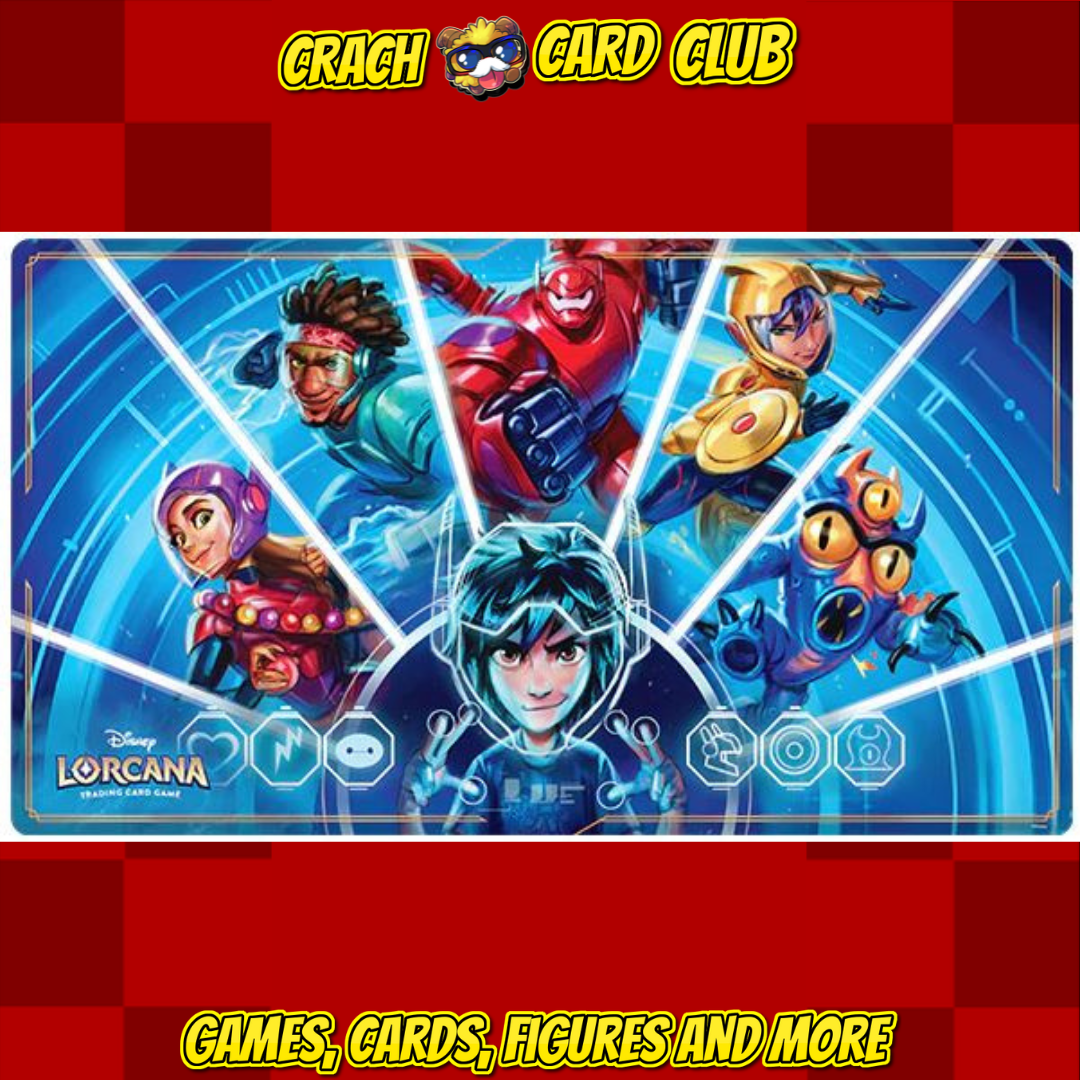 Lorcana PLAYMAT Baymax S7 Archazias Island - Crach Card Club