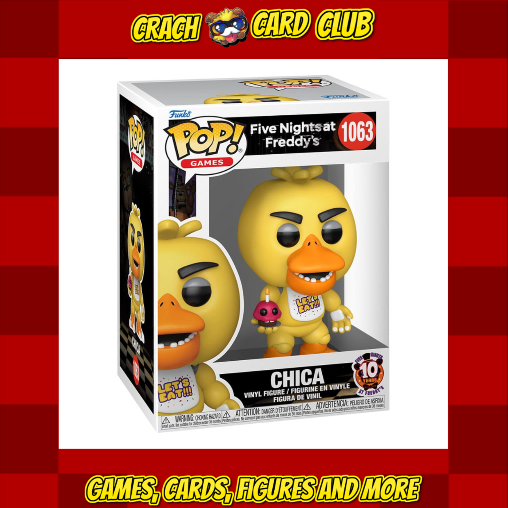 FNAF Five Nights at Freddy's POP! Vinyl Figure 10th Anniversary - Chica 9 cm