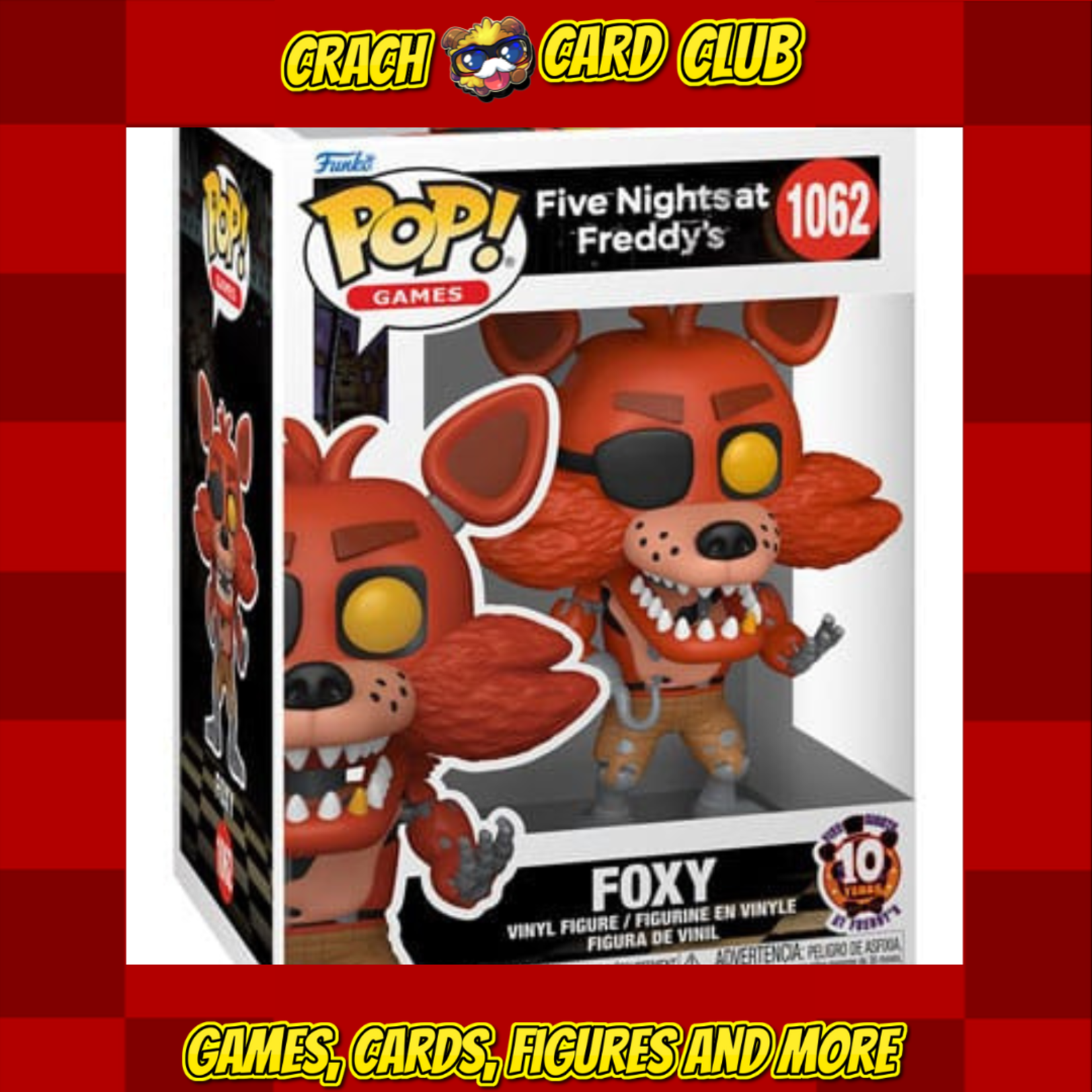FNAF Five Nights at Freddy's POP! Vinyl Figure 10th Anniversary - Foxy 9 cm
