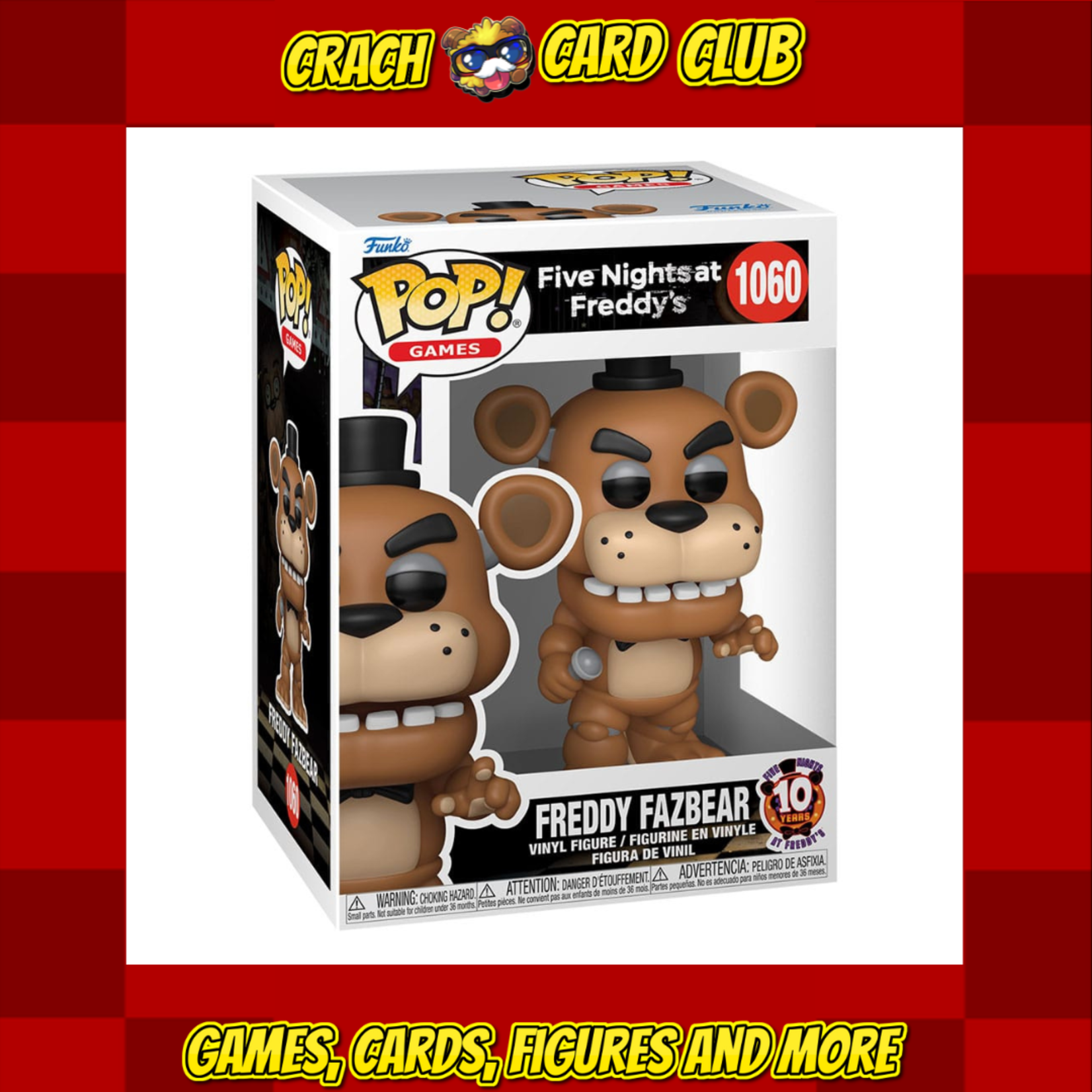FNAF Five Nights at Freddy's POP! Vinyl Figure 10th Anniversary - Freddy 9 cm