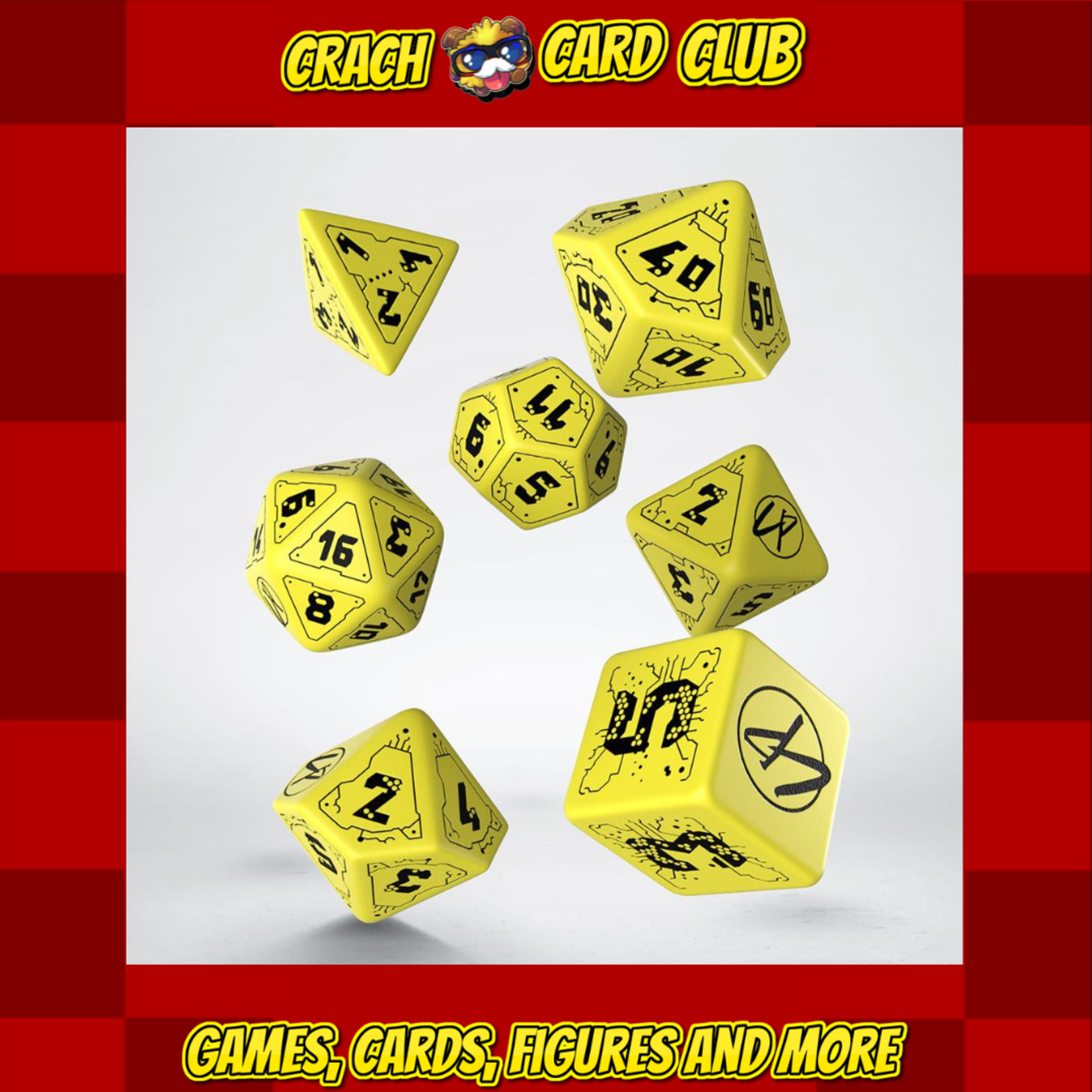 cyberpunk Cyberpunk Red Dice Set: Danger Zone - Yellow