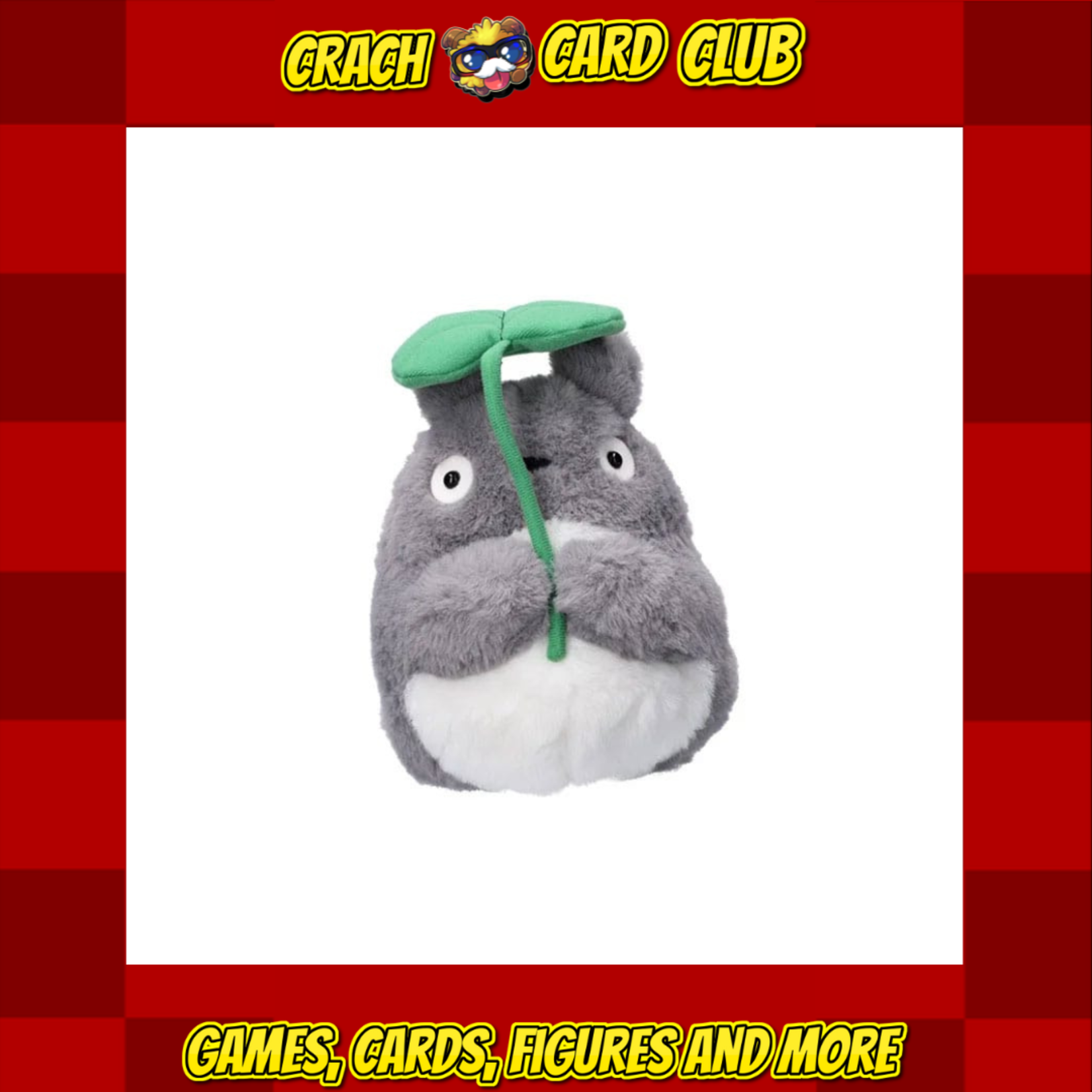 studio ghibli My Neighbor Totoro Nakayoshi Plush Figure Big Totoro with leaf 21 cm