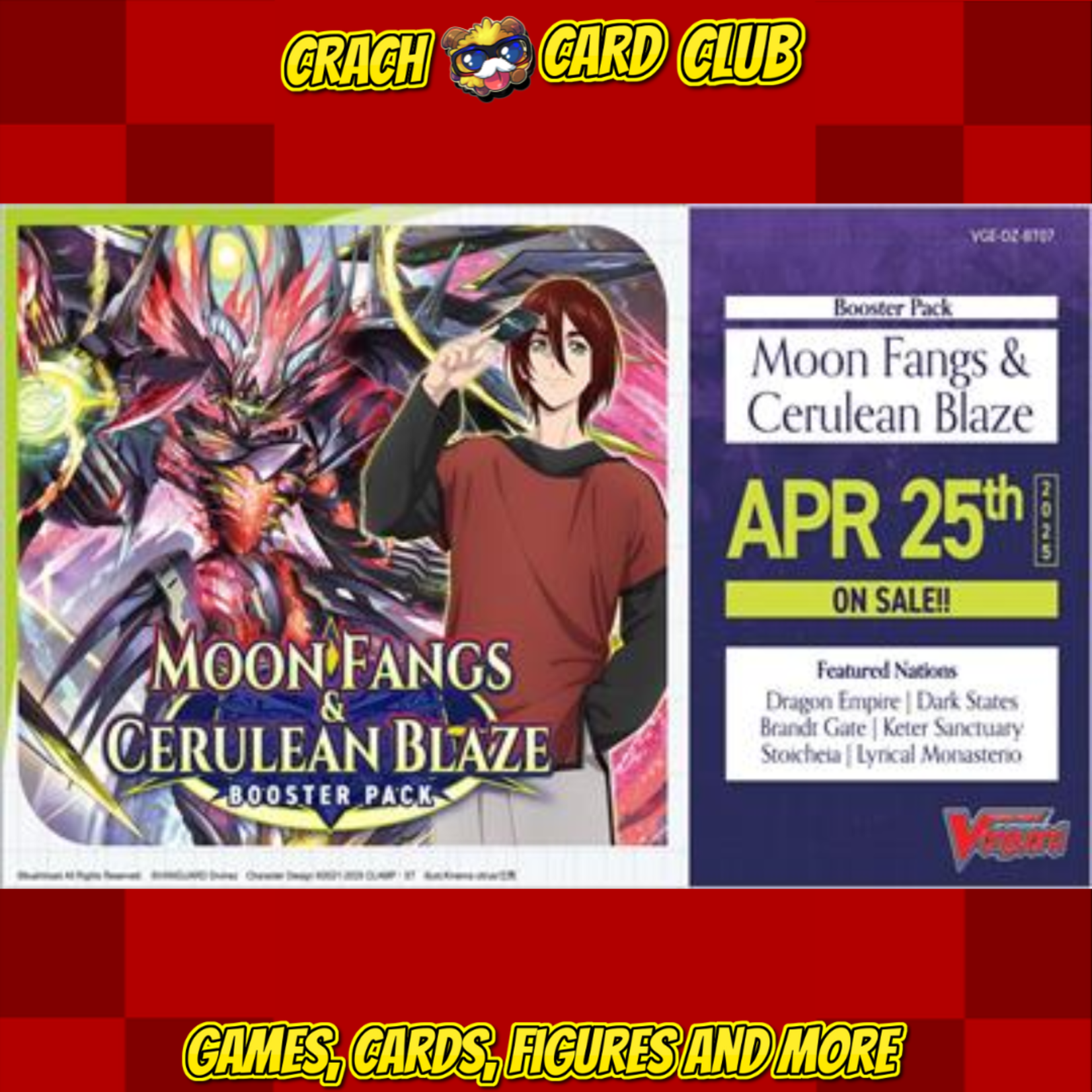 vanguard Cardfight!! Vanguard - Moon Fangs & Cerulean Blaze Booster Display (16 Packs) - EN