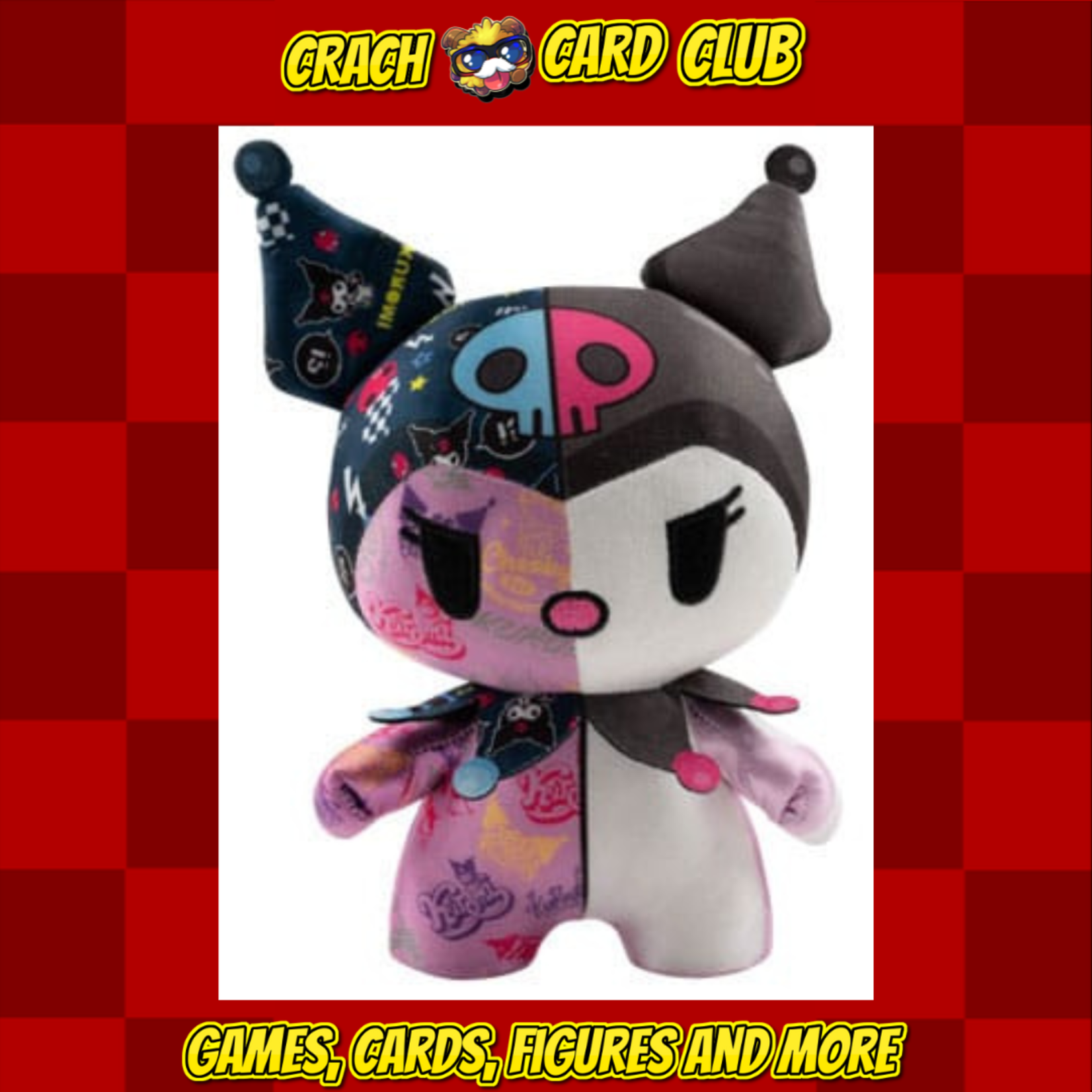 sanrio Sanrio DZNR Plush Figure Kuromi Graffiti Edition 18 cm