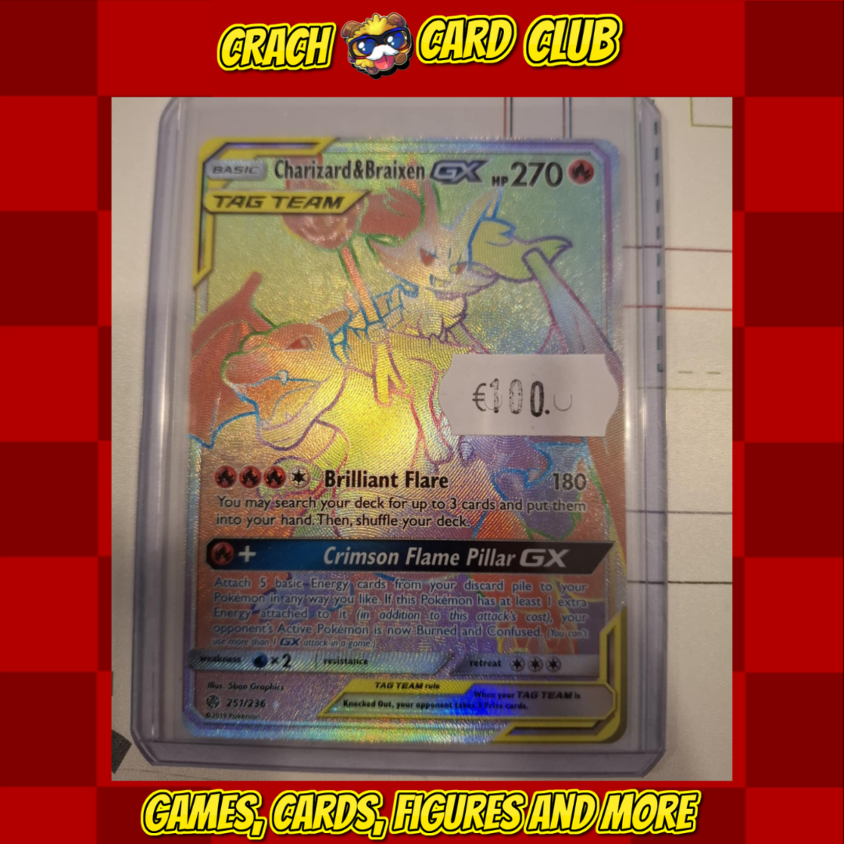 Pokemon Pokemon CG Single : Charizard & Braixen GX