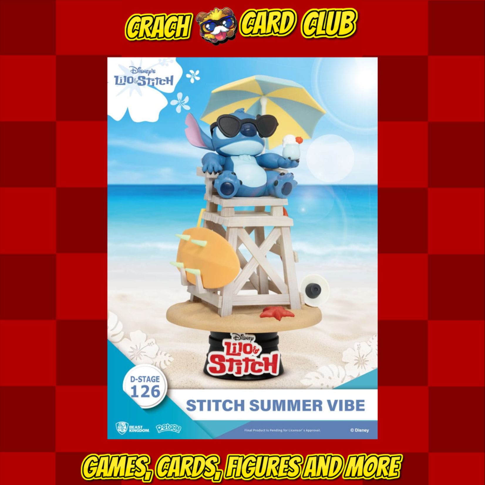 stitch Disney D-Stage PVC Diorama Stitch Summer Vibe 16 cm