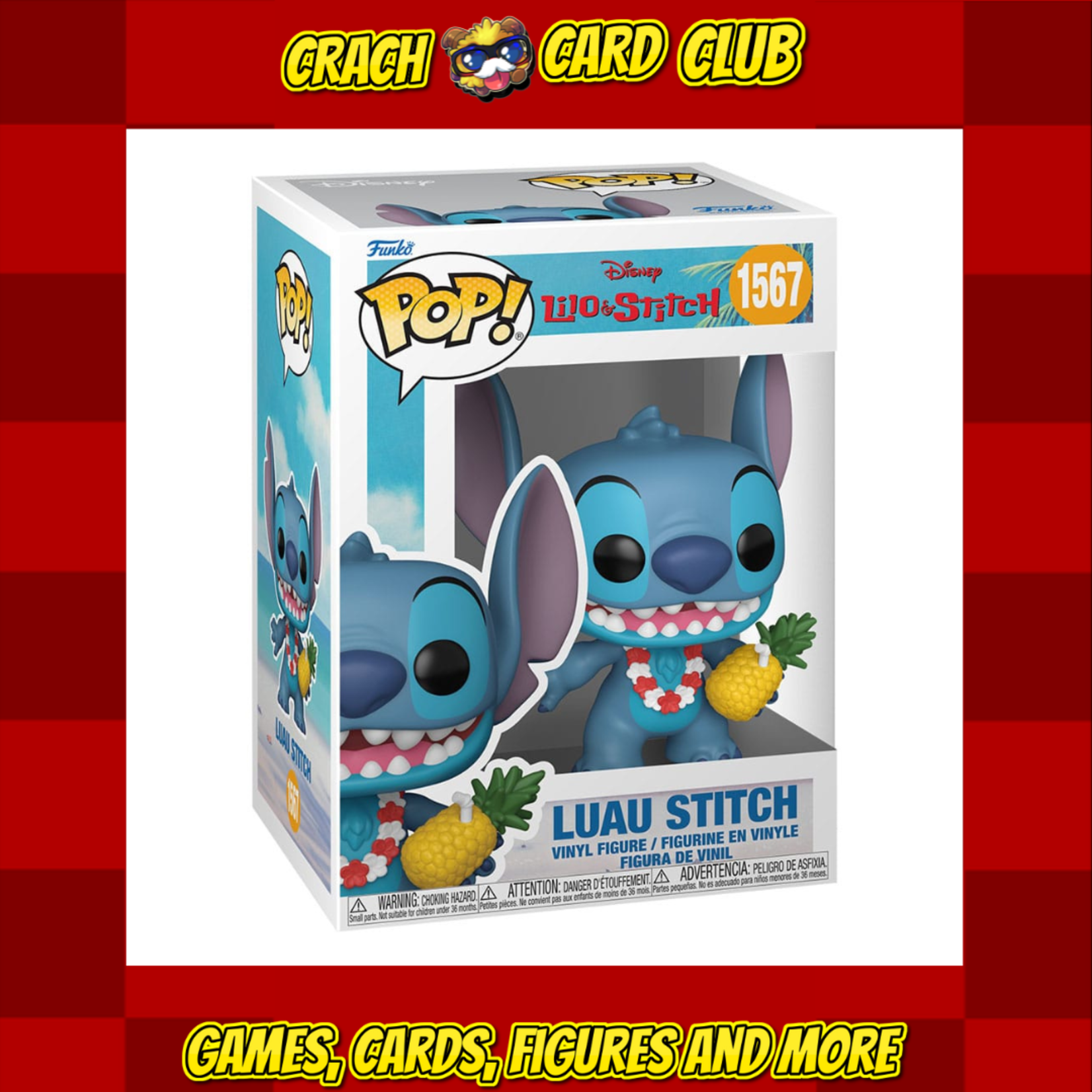 stitch Lilo & Stitch POP! Vinyl Figure Luau Stitch 9 cm