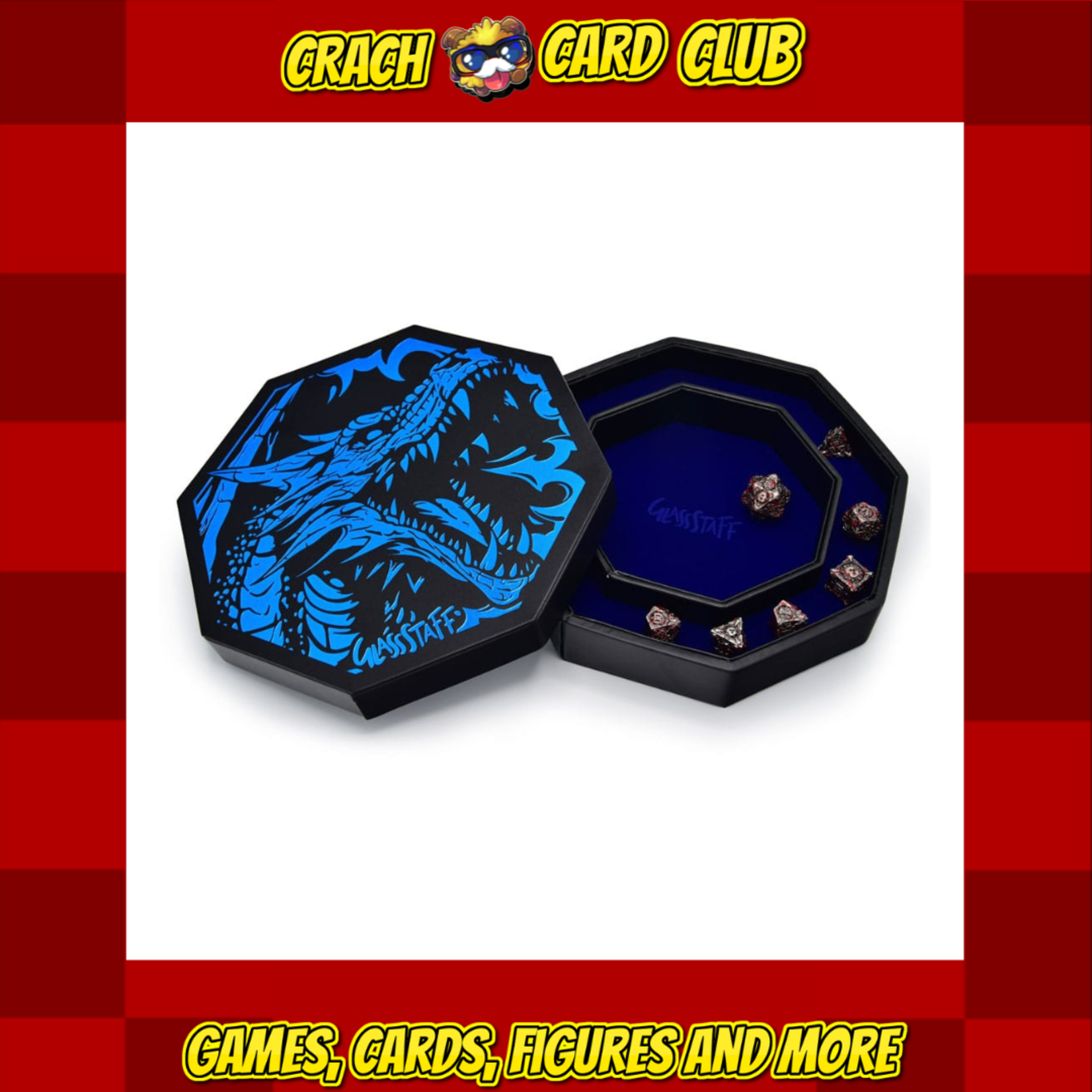 critstones CritStones Arena Dice Tray Blue Dragon