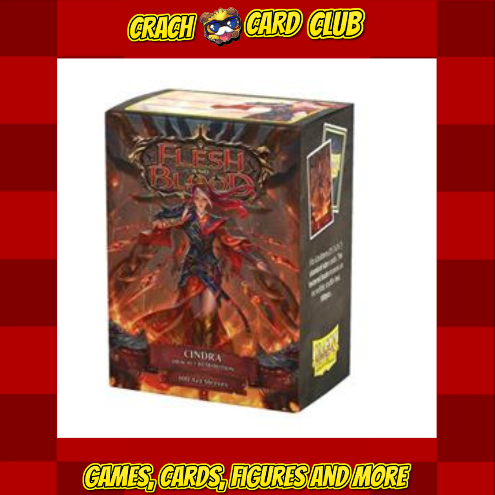 Dragon Shield Flesh & Blood Matte Art Sleeves - Cindra, Dracai of Retribution (100 Sleeves)