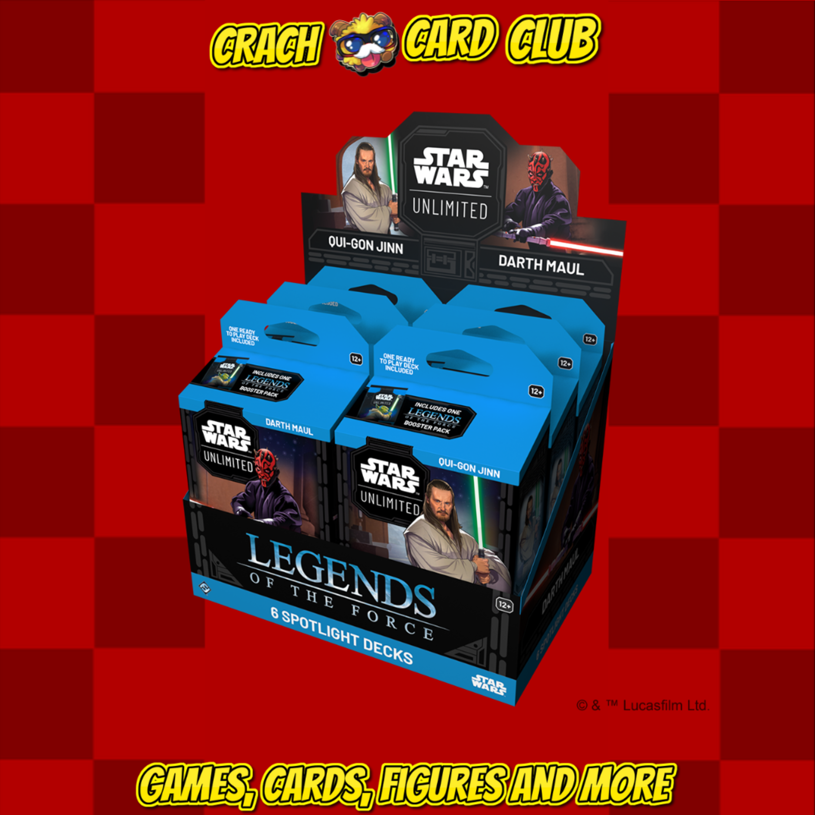 star wars unlimited SW Unlimited Legends of the Force Deck Quigon