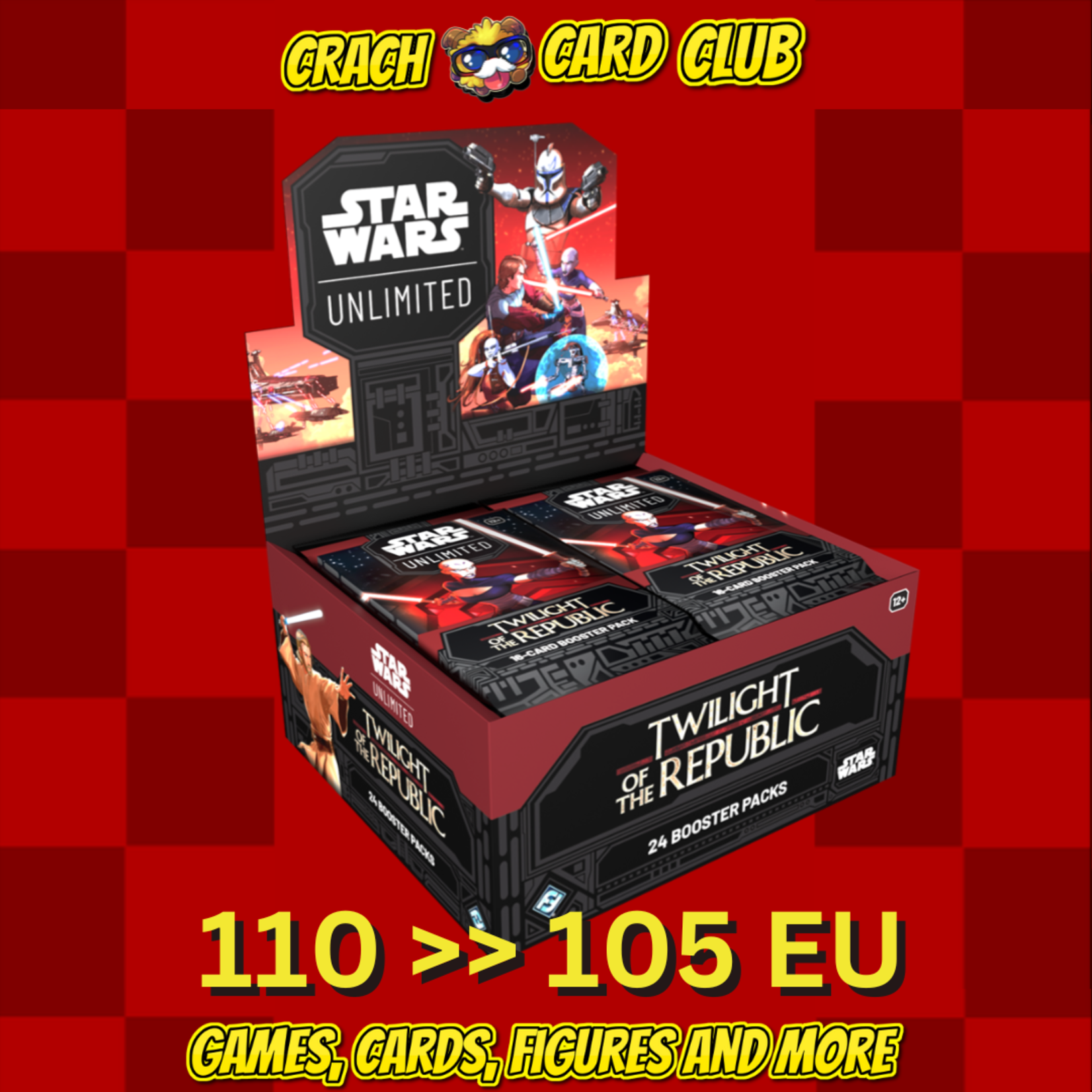 starwars FFG - Star Wars: Unlimited - Twilight of the Republic Booster Display (24 Booster) - EN