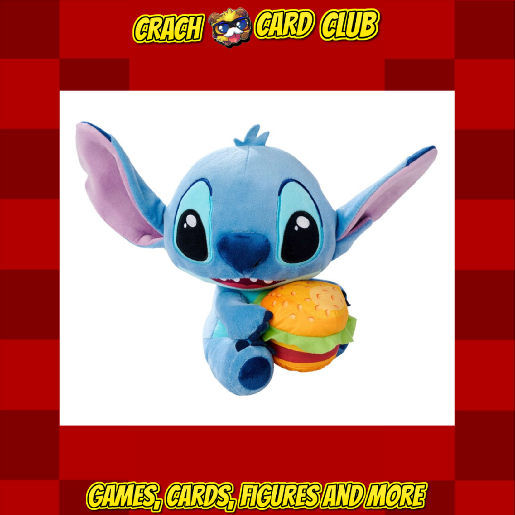 disney Lilo & Stitch Plush Figure Stitch with Burger 25 cm
